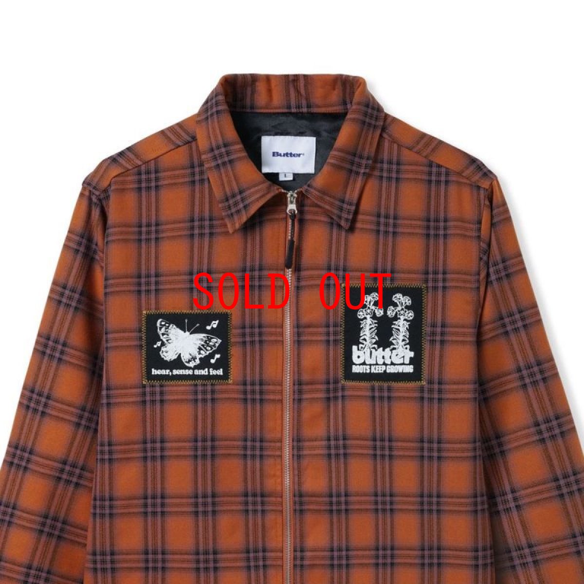 画像4: Melody Plaid Zip Overshirt プレイド チェック シャツ ジャケット (4)