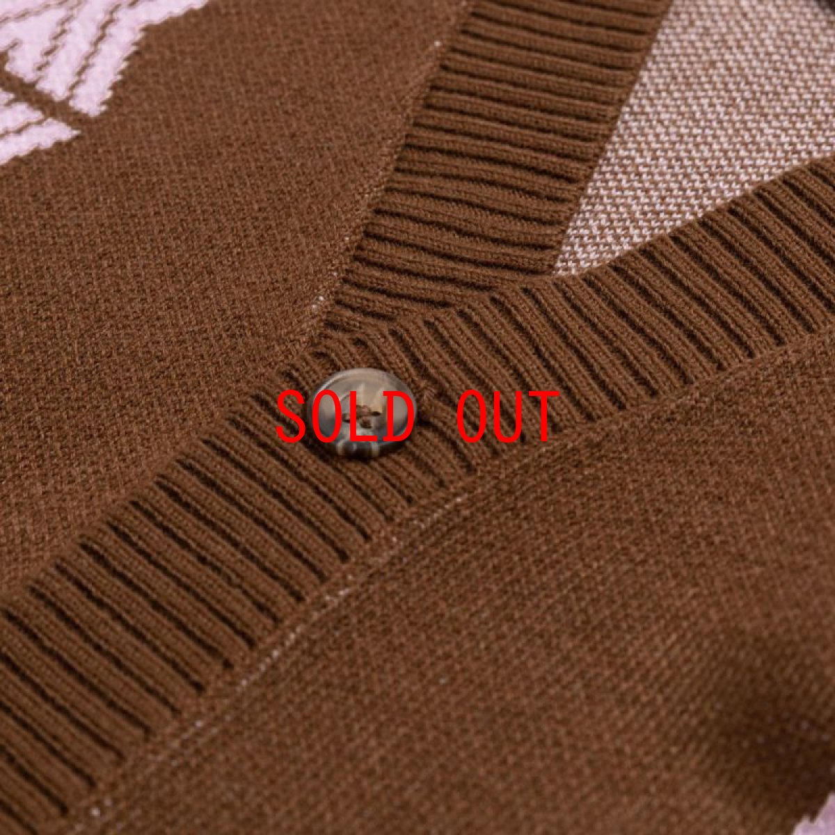 画像5: Club Knit Cardigan Sweater ニット カーディガン Chocolate Brown (5)