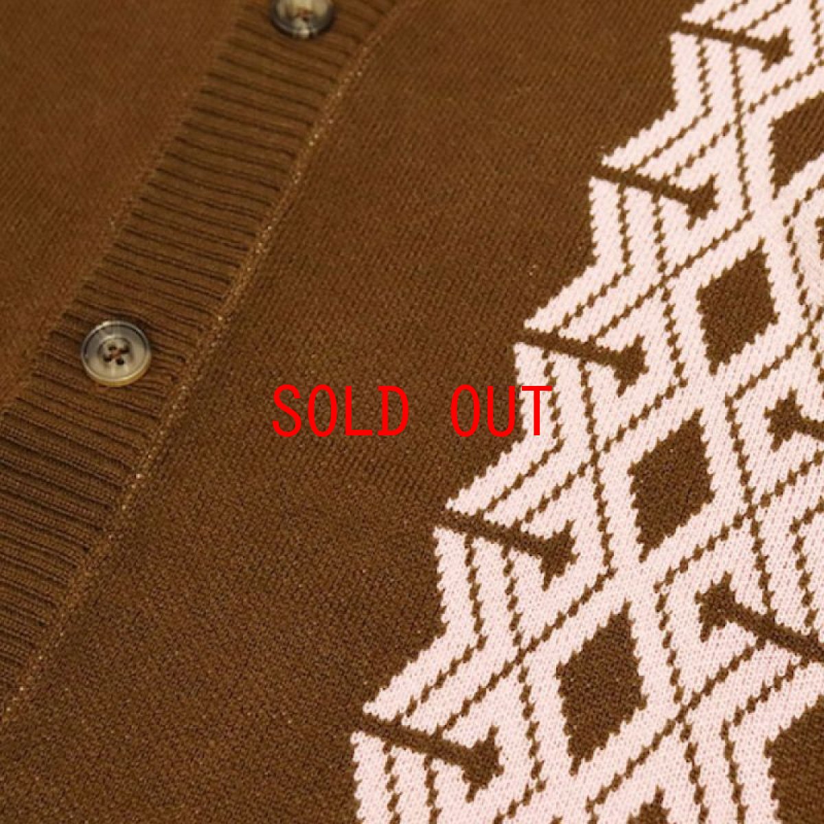画像7: Club Knit Cardigan Sweater ニット カーディガン Chocolate Brown (7)