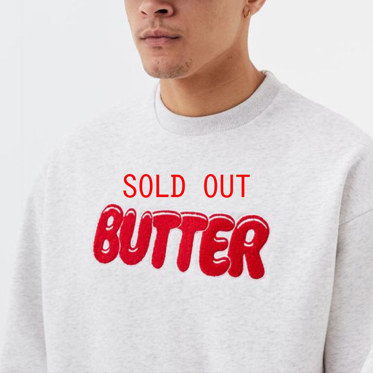 画像2: Goo Logo Crewneck Sweat Shirt ロゴ クルーネック スウェット シャツ Ash Grey (2)