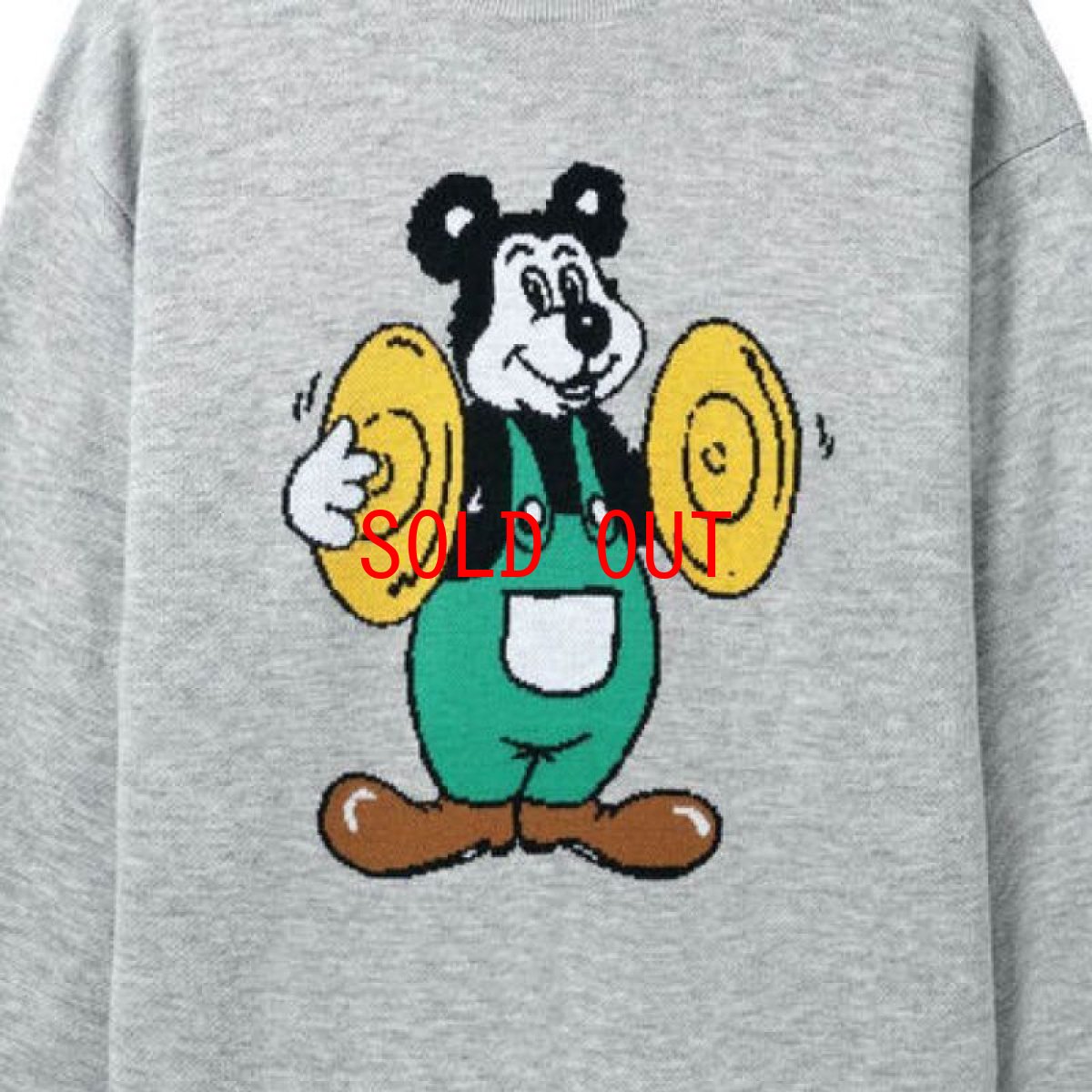 画像5: Cymbals Crewneck Knit Sweater クルーネック ニット セーター Heather Grey (5)