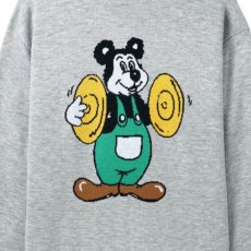 画像5: Cymbals Crewneck Knit Sweater クルーネック ニット セーター Heather Grey (5)