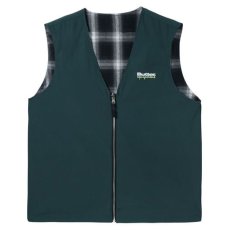 画像4: Shadow Plaid Reversible Vest チェック リバーシブル ベスト (4)