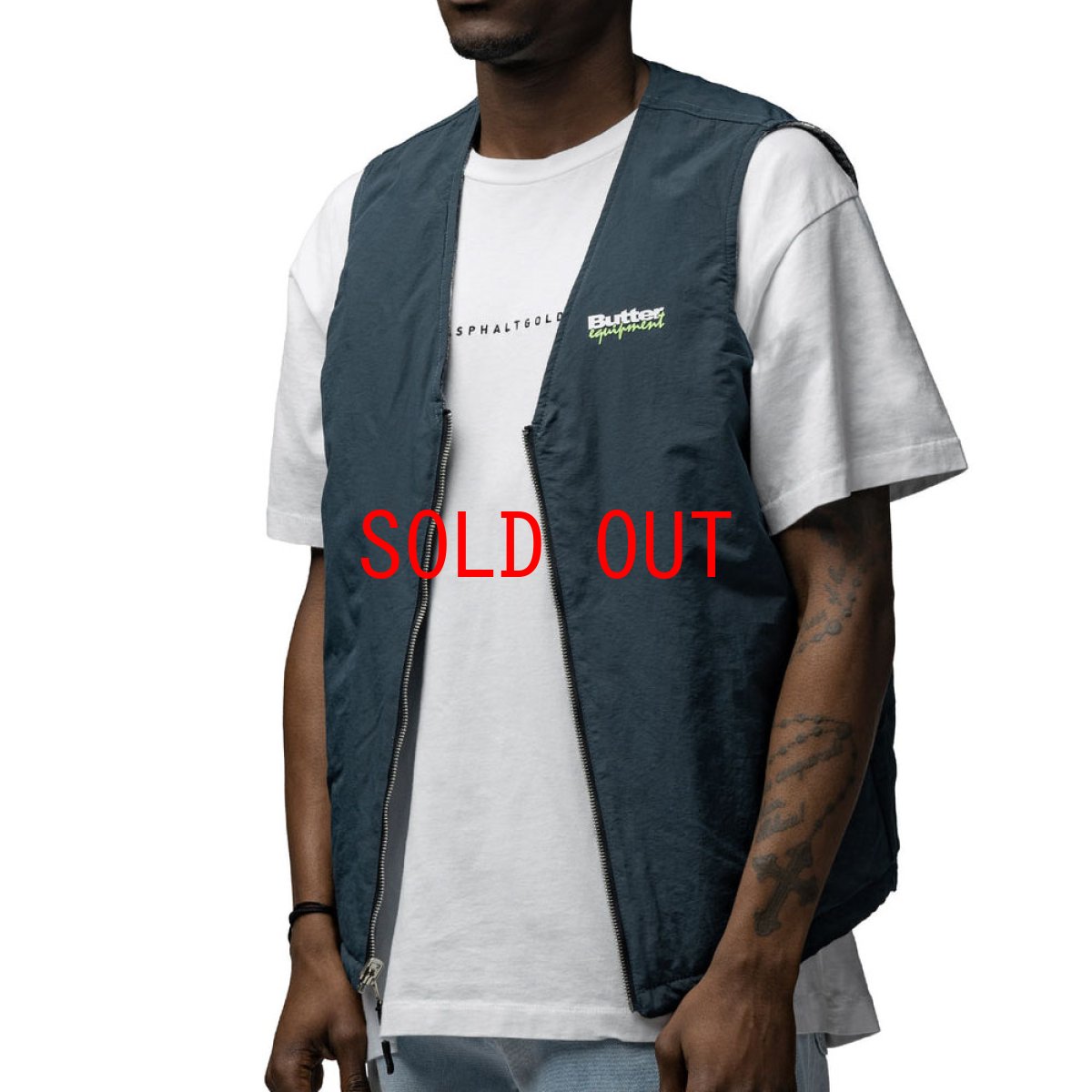 画像6: Shadow Plaid Reversible Vest チェック リバーシブル ベスト (6)