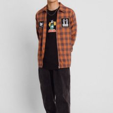 画像2: Melody Plaid Zip Overshirt プレイド チェック シャツ ジャケット (2)