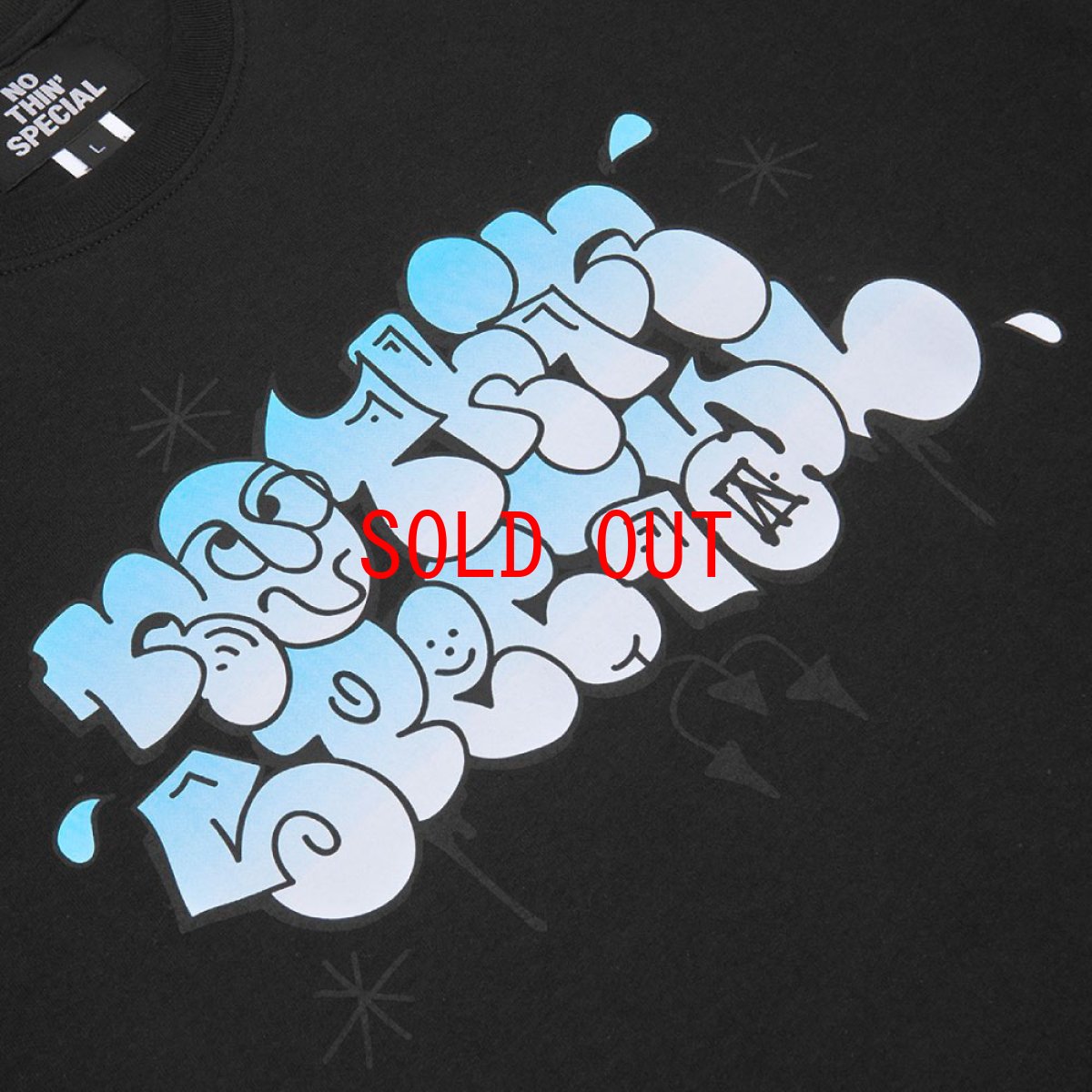 画像3: Throw Up by JP Tee 半袖 Tシャツ グラフィック Black (3)