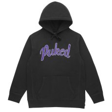 画像1: Pucked Pullover Sweat Hoodie ヘビー ウェイト プルオーバー スウェット フーディ Black (1)