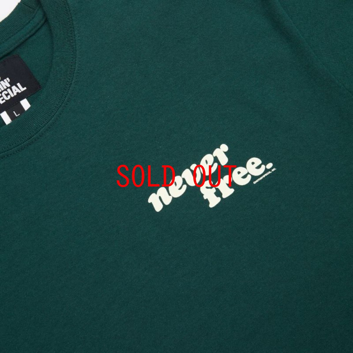 画像6: Never Free S/S Tee 半袖 Tシャツ Green (6)