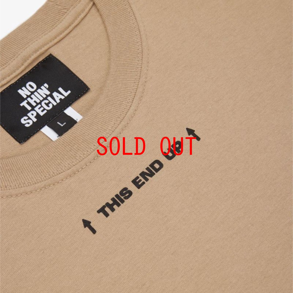 画像6: End Up L/S Tee 長袖 Tシャツ グラフィック Sand Beige (6)