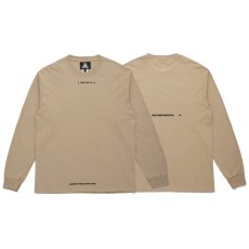 画像1: End Up L/S Tee 長袖 Tシャツ グラフィック Sand Beige (1)