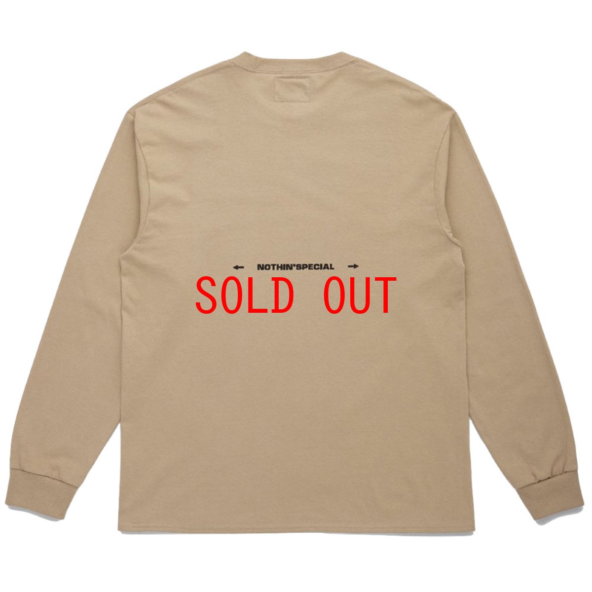 画像3: End Up L/S Tee 長袖 Tシャツ グラフィック Sand Beige (3)