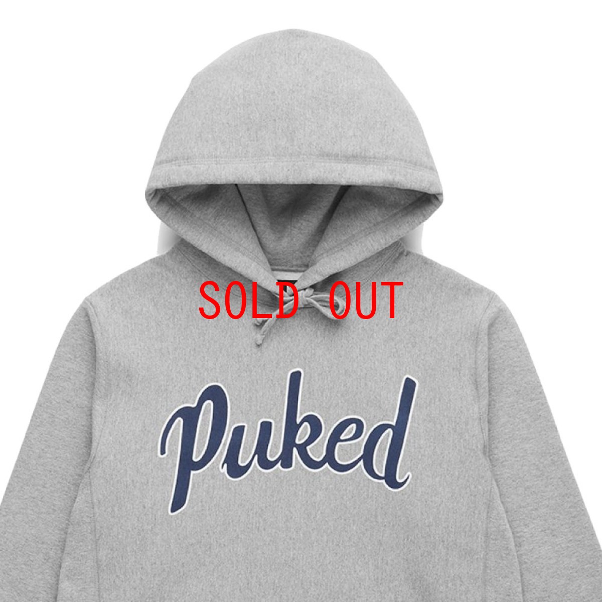 画像2: Pucked Pullover Sweat Hoodie ヘビー ウェイト プルオーバー スウェット フーディ Grey (2)