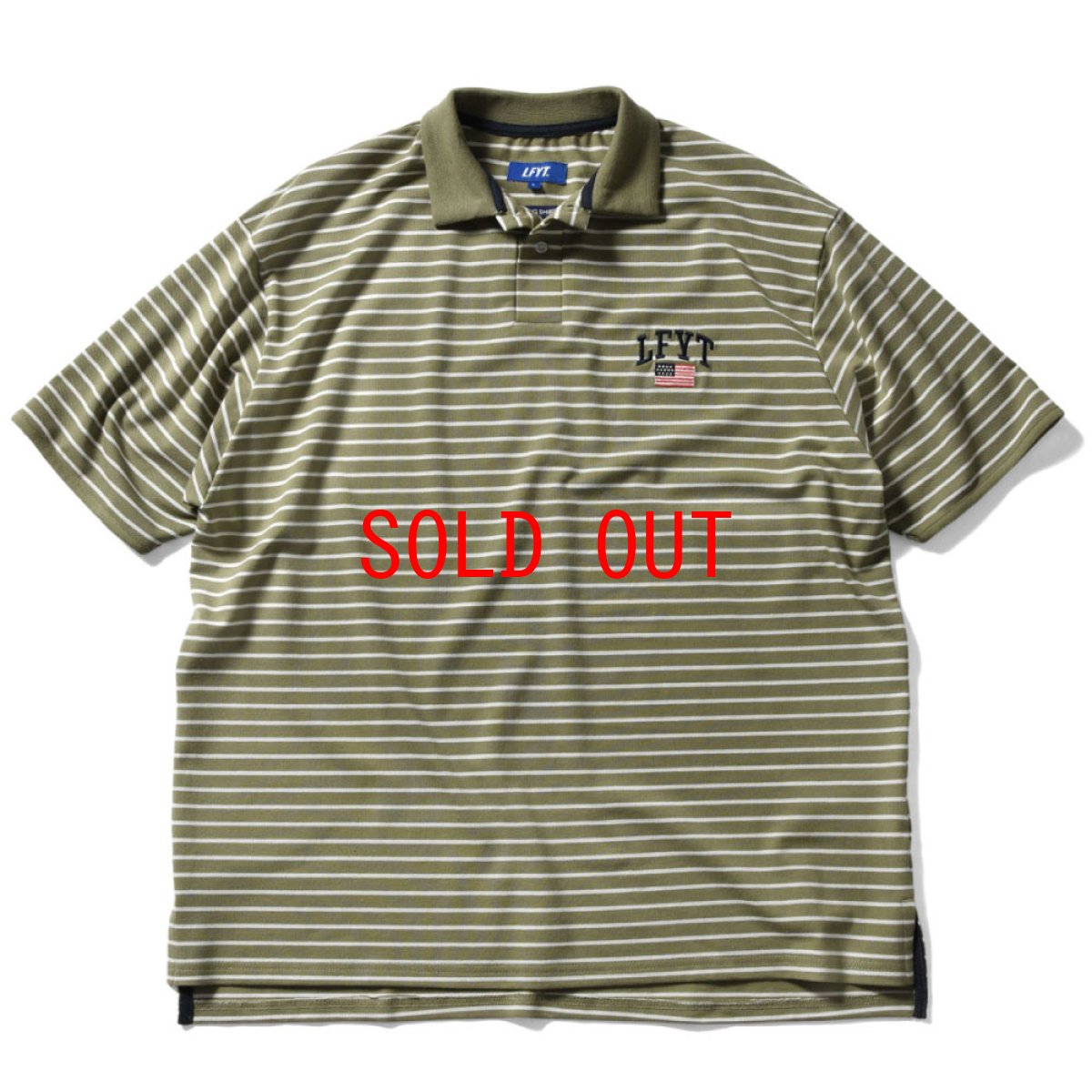 画像1: Old Glory Arch Logo Striped S/S Polo Shirt 半袖 ボーダー ポロシャツ  (1)
