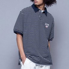 画像10: Old Glory Arch Logo Striped S/S Polo Shirt 半袖 ボーダー ポロシャツ Navy (10)