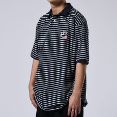 画像8: Old Glory Arch Logo Striped S/S Polo Shirt 半袖 ボーダー ポロシャツ Navy (8)