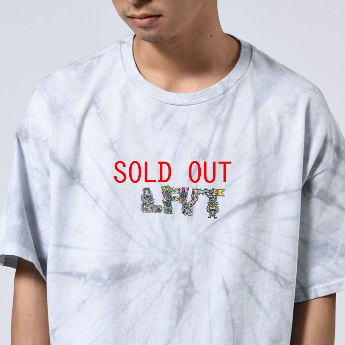 画像10: × Fritilldea …And Kindness To All Tie Dyed S/S Tee フリティルディア タイダイ 半袖 Tシャツ Silver (10)