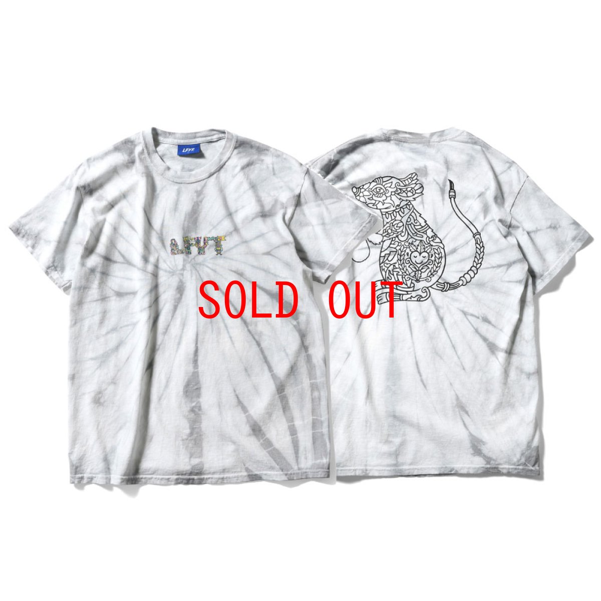 画像3: × Fritilldea …And Kindness To All Tie Dyed S/S Tee フリティルディア タイダイ 半袖 Tシャツ Silver (3)