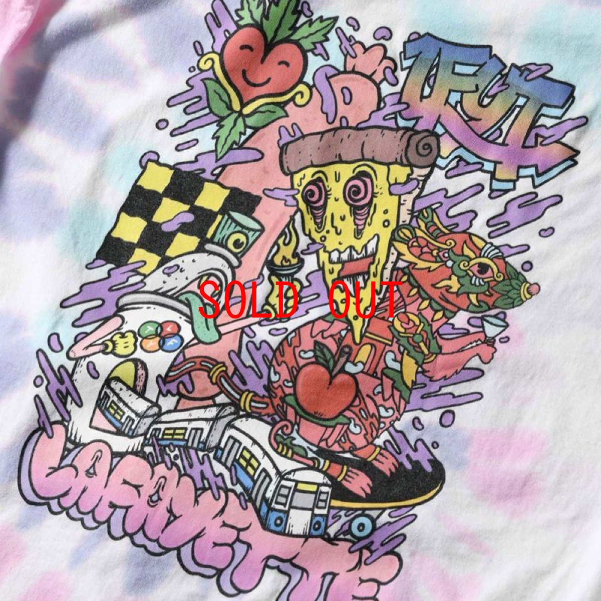 画像5: × Fritilldea Rat Race S/S Tee フリティルディア タイダイ 半袖 Tシャツ (5)