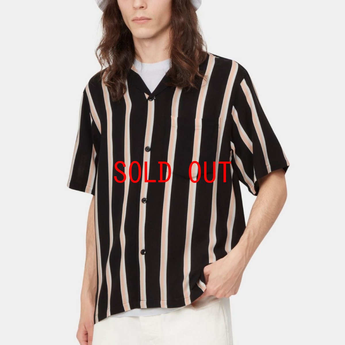 画像6: Gelder S/S Stripe Shirt 半袖 ストライプ オープン カラーシャツ (6)