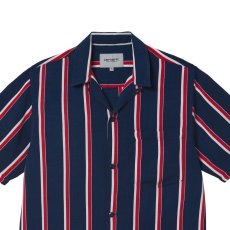 画像6: Gelder S/S Stripe Shirt 半袖 ストライプ オープン カラーシャツ (6)