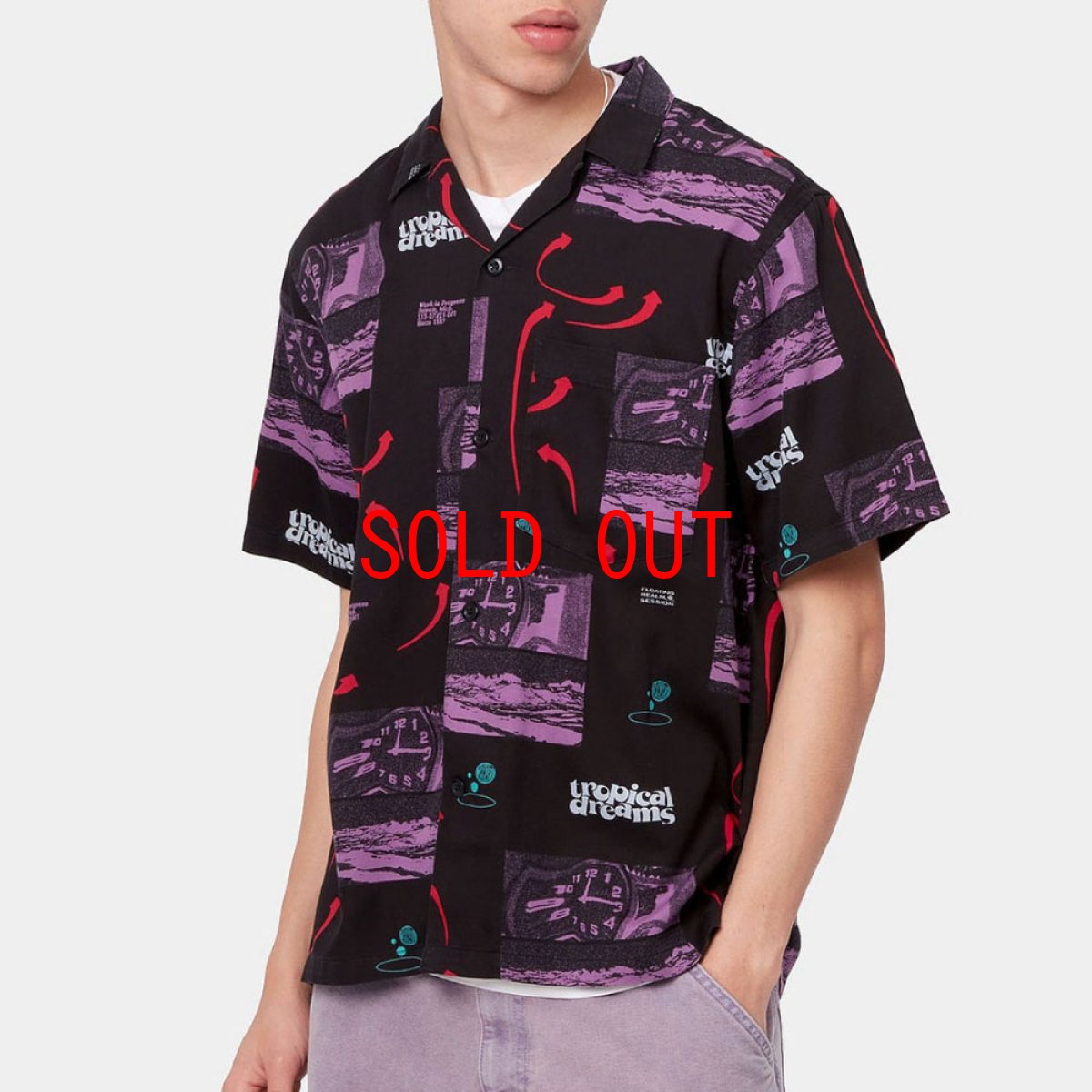 画像3: Dreams S/S Shirt 半袖 サテン ドリーム リゾート リラックス オープンカラー シャツ (3)