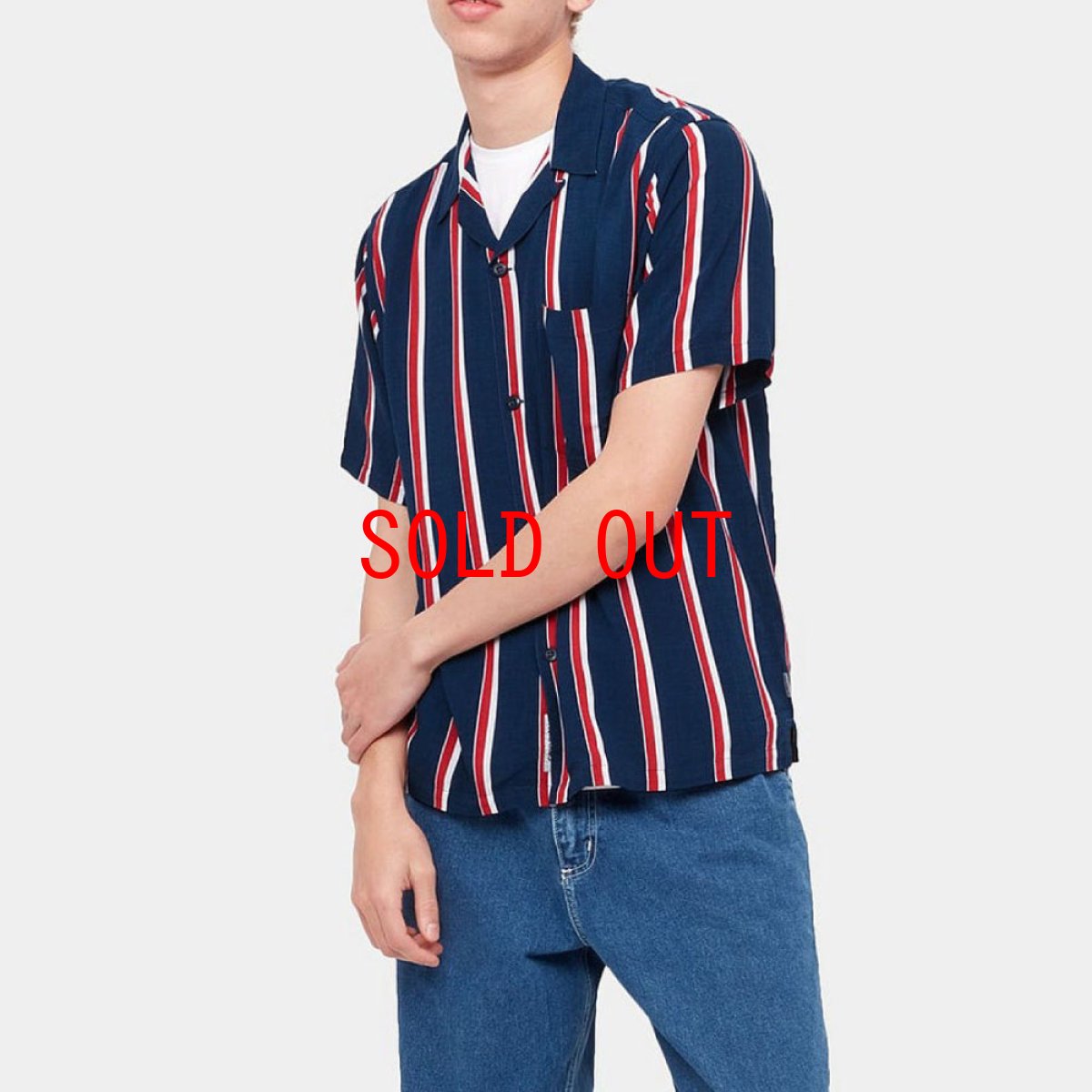 画像9: Gelder S/S Stripe Shirt 半袖 ストライプ オープン カラーシャツ (9)