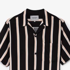 画像4: Gelder S/S Stripe Shirt 半袖 ストライプ オープン カラーシャツ (4)