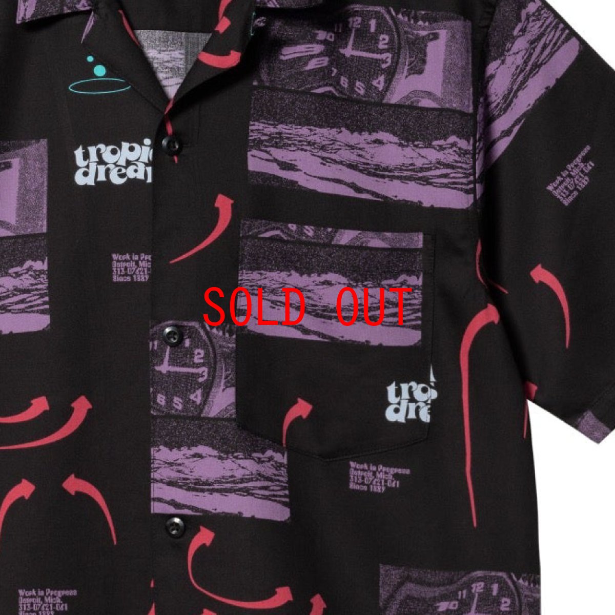 画像6: Dreams S/S Shirt 半袖 サテン ドリーム リゾート リラックス オープンカラー シャツ (6)