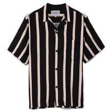 画像2: Gelder S/S Stripe Shirt 半袖 ストライプ オープン カラーシャツ (2)