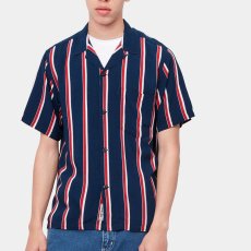 画像4: Gelder S/S Stripe Shirt 半袖 ストライプ オープン カラーシャツ (4)