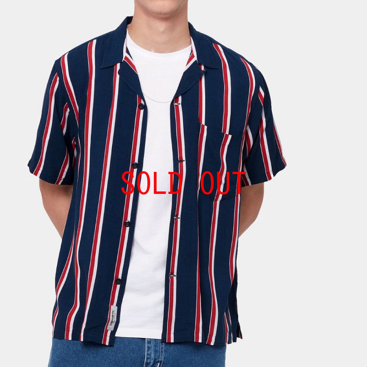 画像7: Gelder S/S Stripe Shirt 半袖 ストライプ オープン カラーシャツ (7)