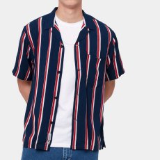 画像7: Gelder S/S Stripe Shirt 半袖 ストライプ オープン カラーシャツ (7)