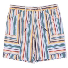 画像1: Summer Trippin Stripe Shorts Natural ストライプ メキシカン ショーツ (1)