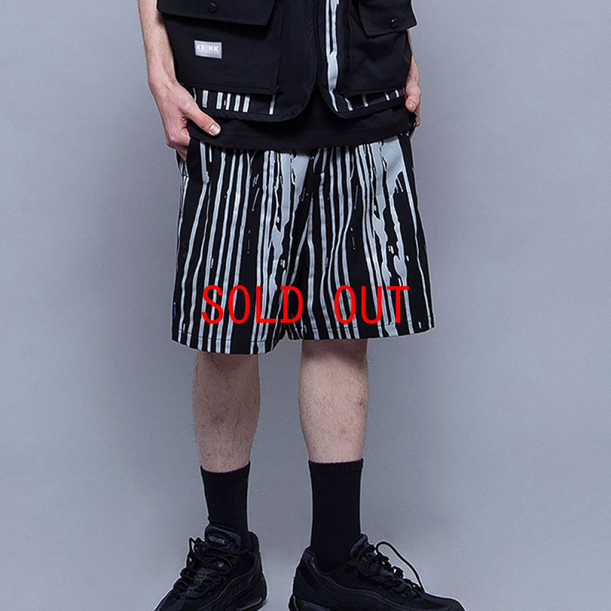 画像1: × KRINK Reflector Dripping Shorts クリンク イージー ショーツ ハーフパンツ (1)