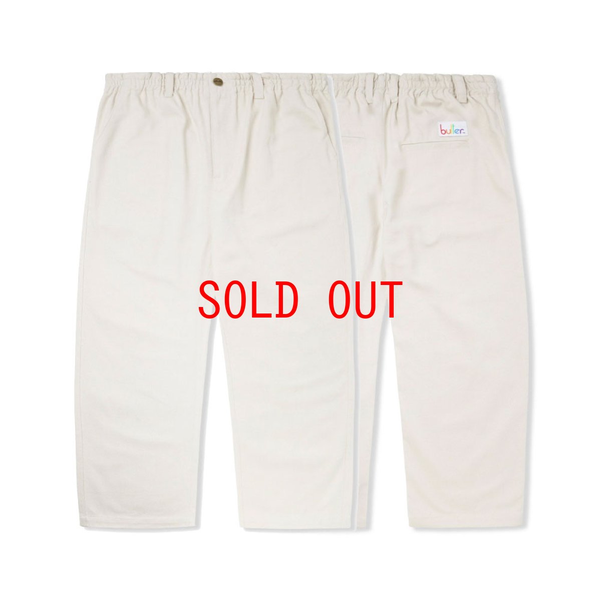 画像8: Wide Leg Chino Pants Stone コットン チノ パンツ (8)