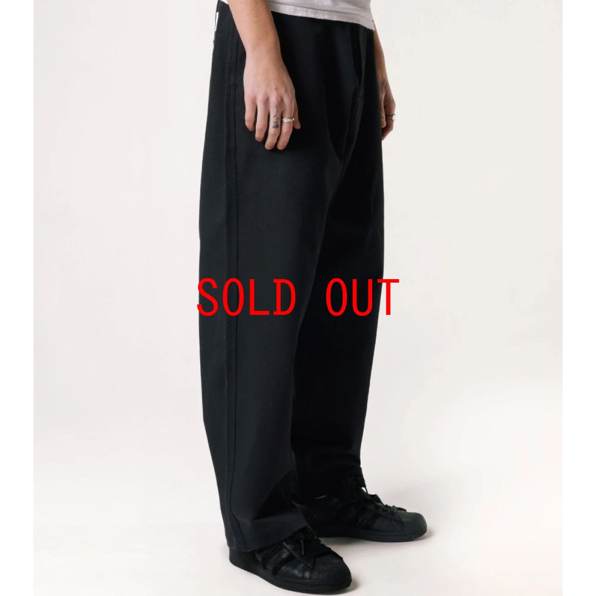 画像4: Wide Leg Chino Pants コットン チノ パンツ (4)