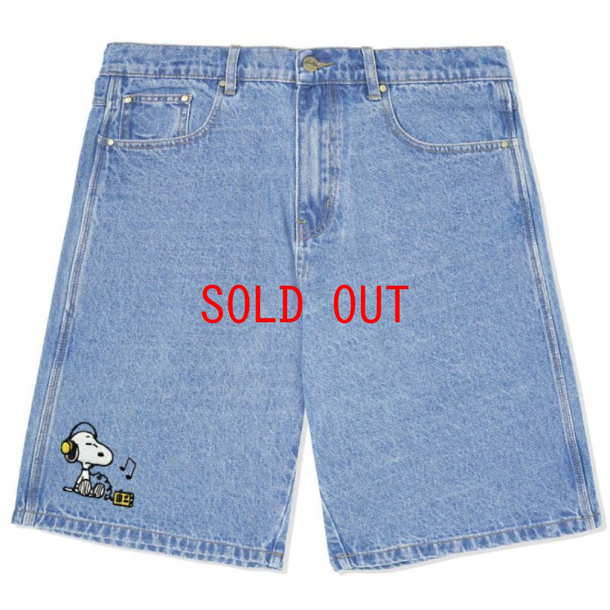 画像2: X Peanuts Radio Denim Shorts ピーナッツ ラジオ デニム ショーツ (2)