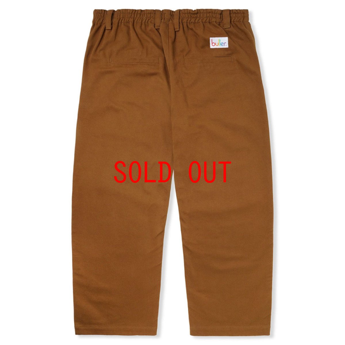 画像3: Wide Leg Chino Pants BRN コットン チノ パンツ (3)