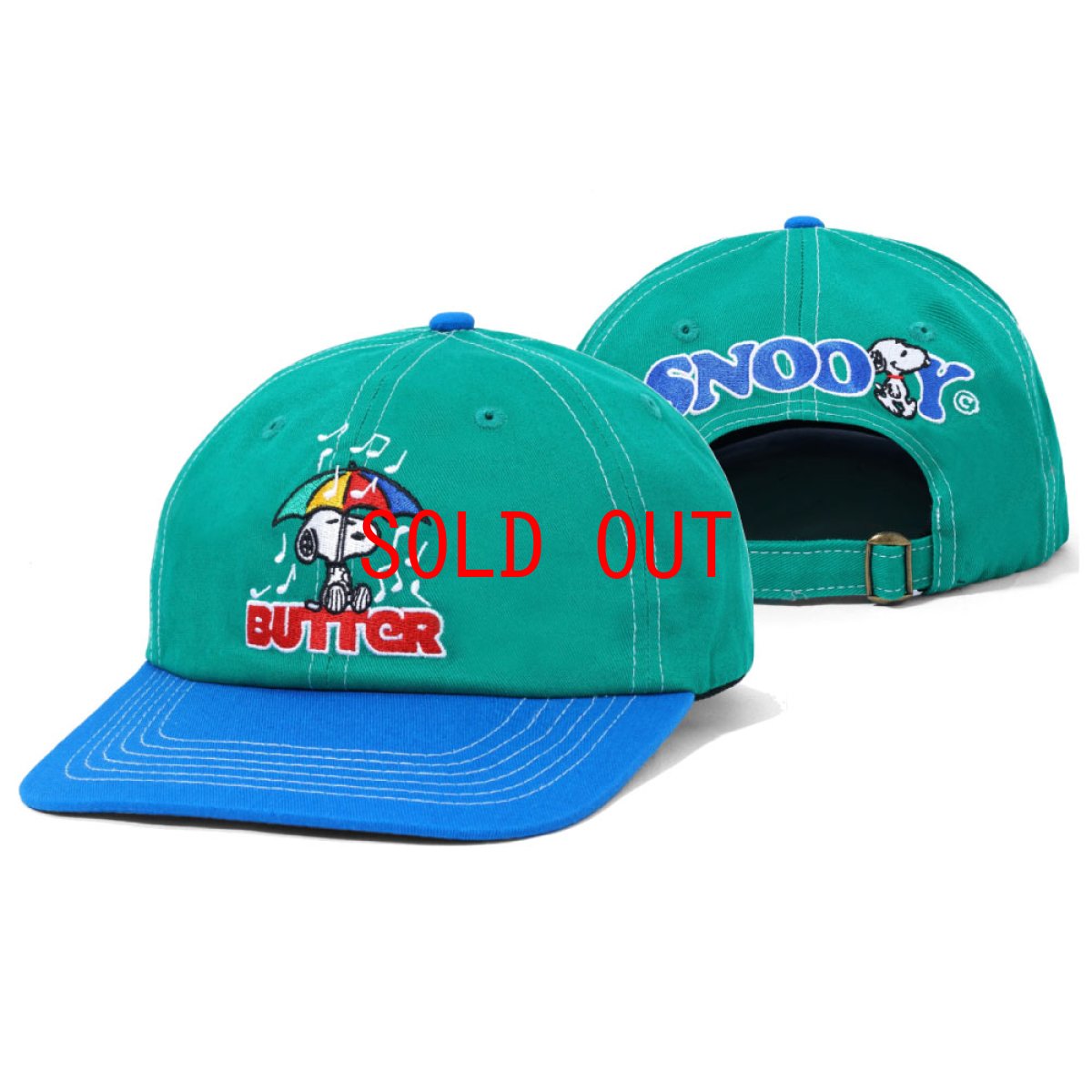 画像2: X Peanuts Unbrella 6Panel Cap ピーナッツ ロゴ パネル キャップ 帽子 (2)