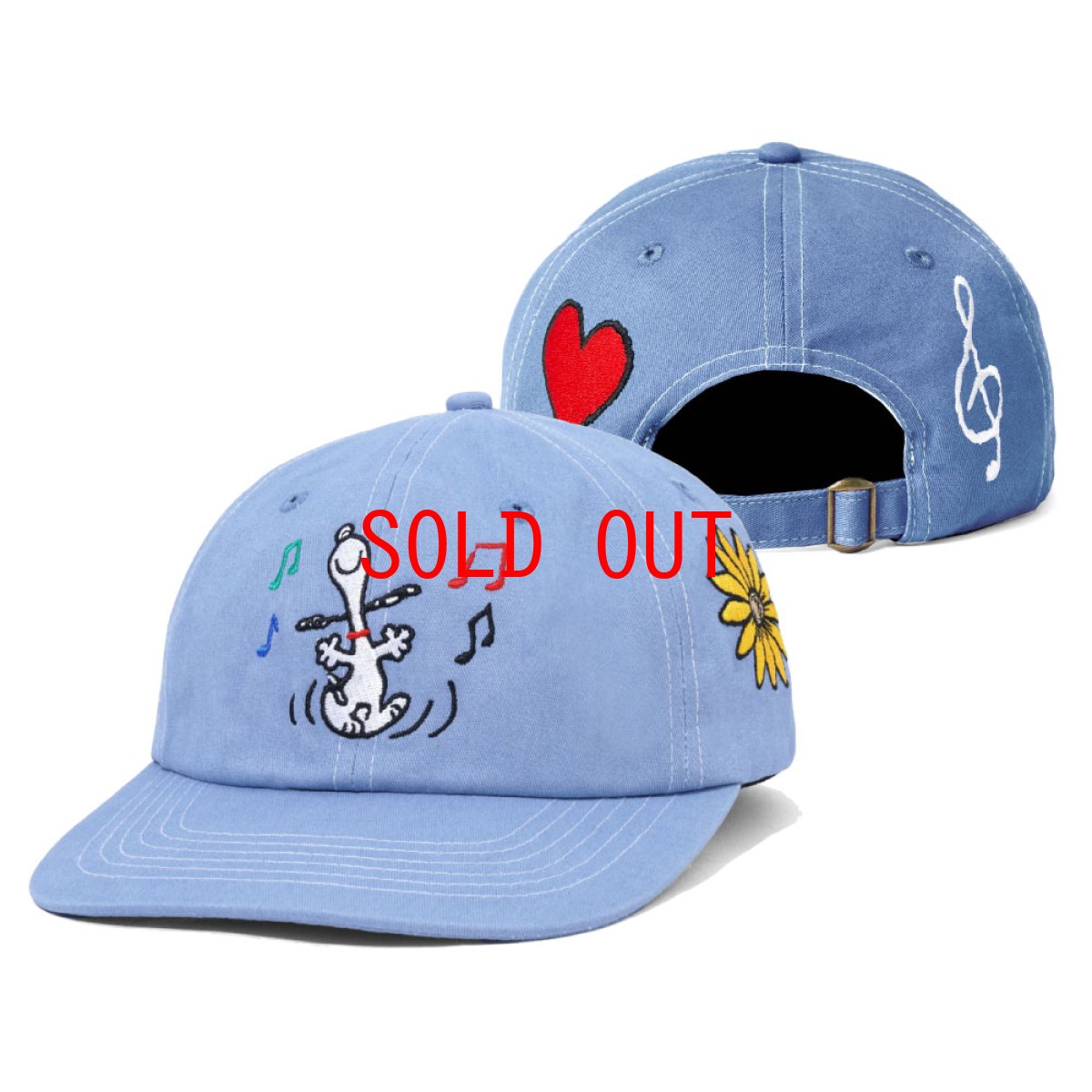 画像2: X Peanuts Dance 6Panel Cap ピーナッツ ダンス ロゴ パネル キャップ 帽子 (2)