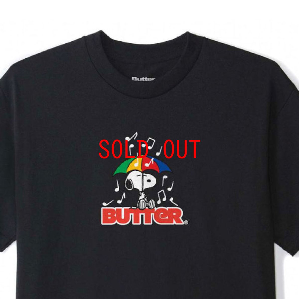 画像2: X Peanuts Unbrella Tee Black ピーナッツ 半袖 アンブレラ Tシャツ (2)