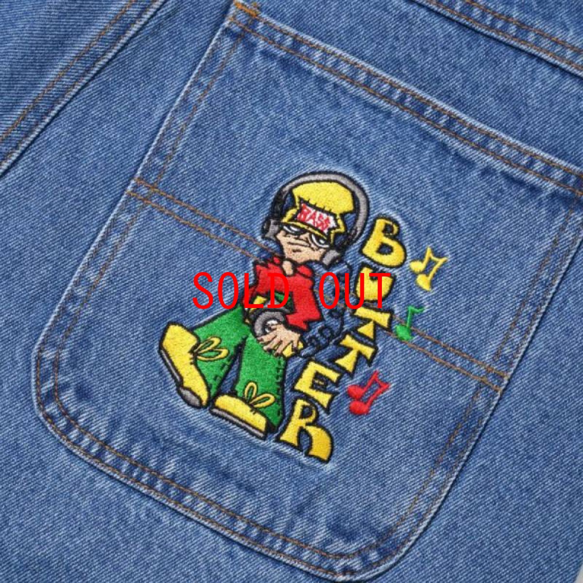 画像4: Bass Denim Baggy Shorts デニム バギー ショーツ ハーフ パンツ (4)