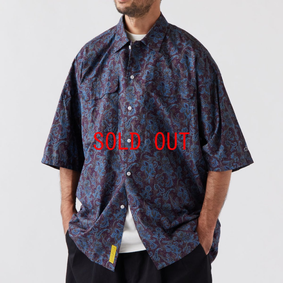 画像1: Vine Paisley S/S Shirt ペイズリー BIGシルエット 半袖 シャツ (1)