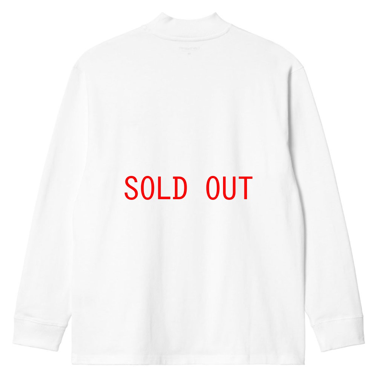 画像3: Mockneck embroidery L/S Script Logo Tee 刺繍 長袖 Tシャツ モック ネック  (3)