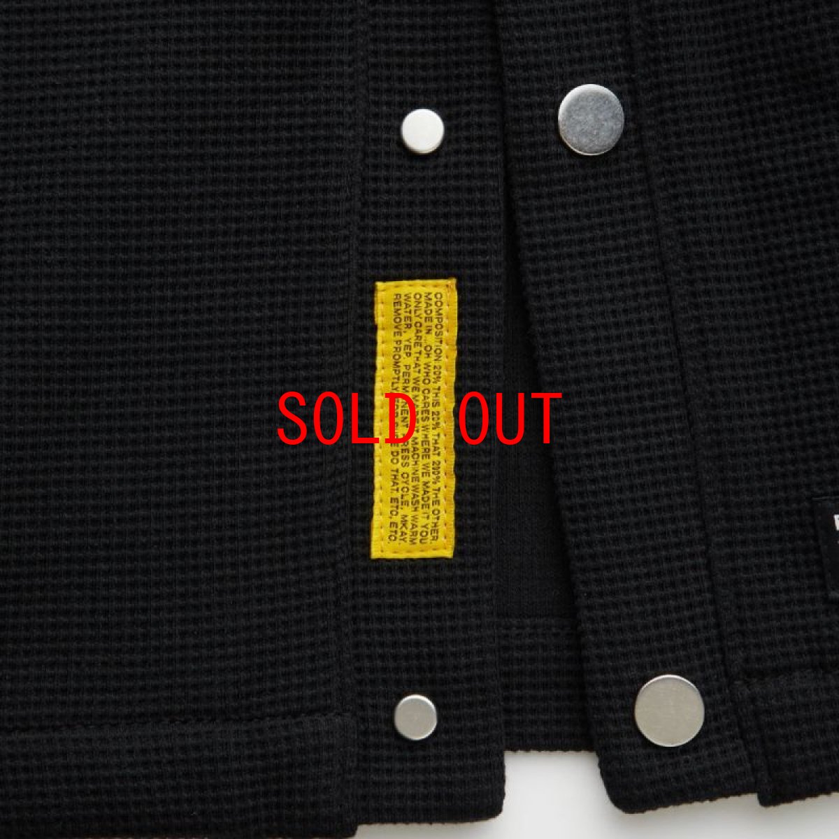 画像6: WAFFGAN Solid Waffle Cardigan ソリッド ワッフル スナップ カーディガン (6)