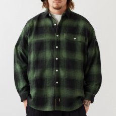 画像4: × Big Mac Shadow L/S Ombre Check Shirt 長袖 ネルシャツ オンブレ チェック コラボレーション シャツ (4)