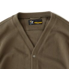 画像4: WAFFGAN Solid Waffle Cardigan ソリッド ワッフル スナップ カーディガン (4)