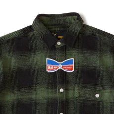 画像3: × Big Mac Shadow L/S Ombre Check Shirt 長袖 ネルシャツ オンブレ チェック コラボレーション シャツ (3)