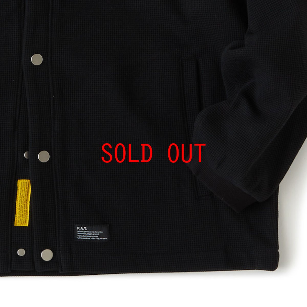 画像8: WAFFGAN Solid Waffle Cardigan ソリッド ワッフル スナップ カーディガン (8)