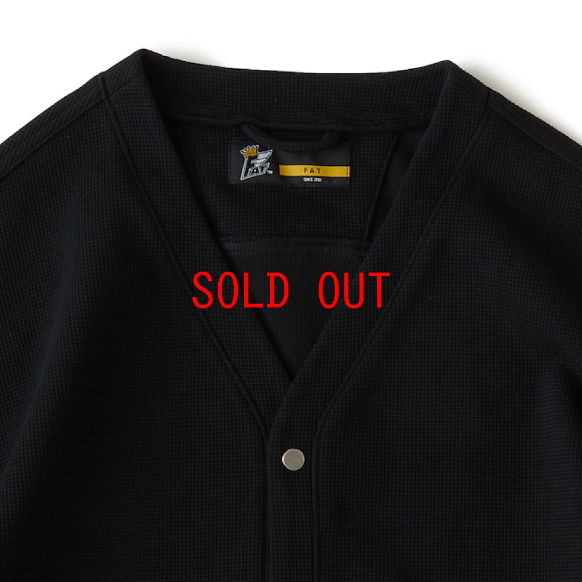 画像4: WAFFGAN Solid Waffle Cardigan ソリッド ワッフル スナップ カーディガン (4)